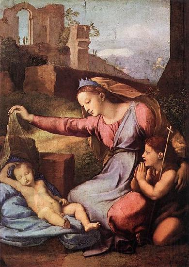 RAFFAELLO Sanzio Madonna with the Blue Diadem Norge oil painting art